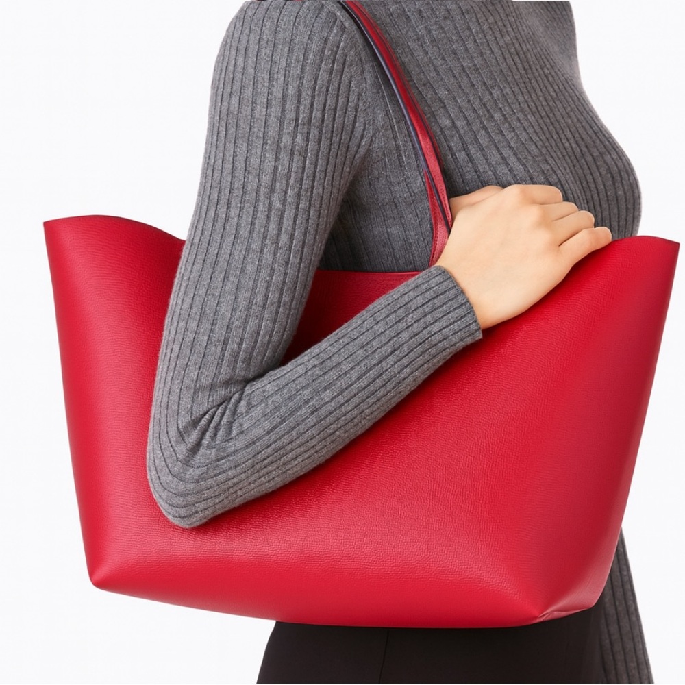 Burberry Classic Haymarket and Red reversible tote shoulder bag